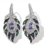 Victoria Wieck Peacock Feather Earrings Victoria Wieck Peacock Feather Earrings