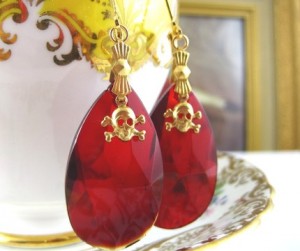 Ruby Chandelier Mizdragonfly Earrings