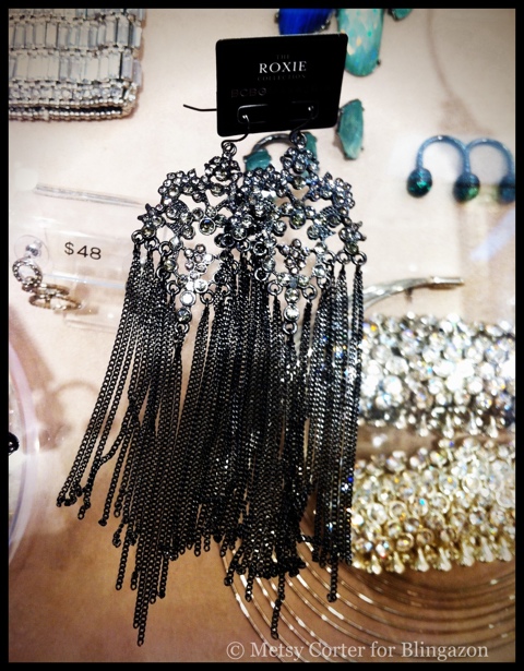 BCBG Chain-Fringe earrings $48